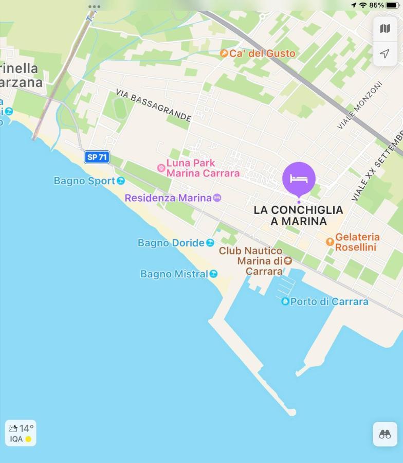 La Conchiglia A Marina Apartman Marina di Carrara Kültér fotó